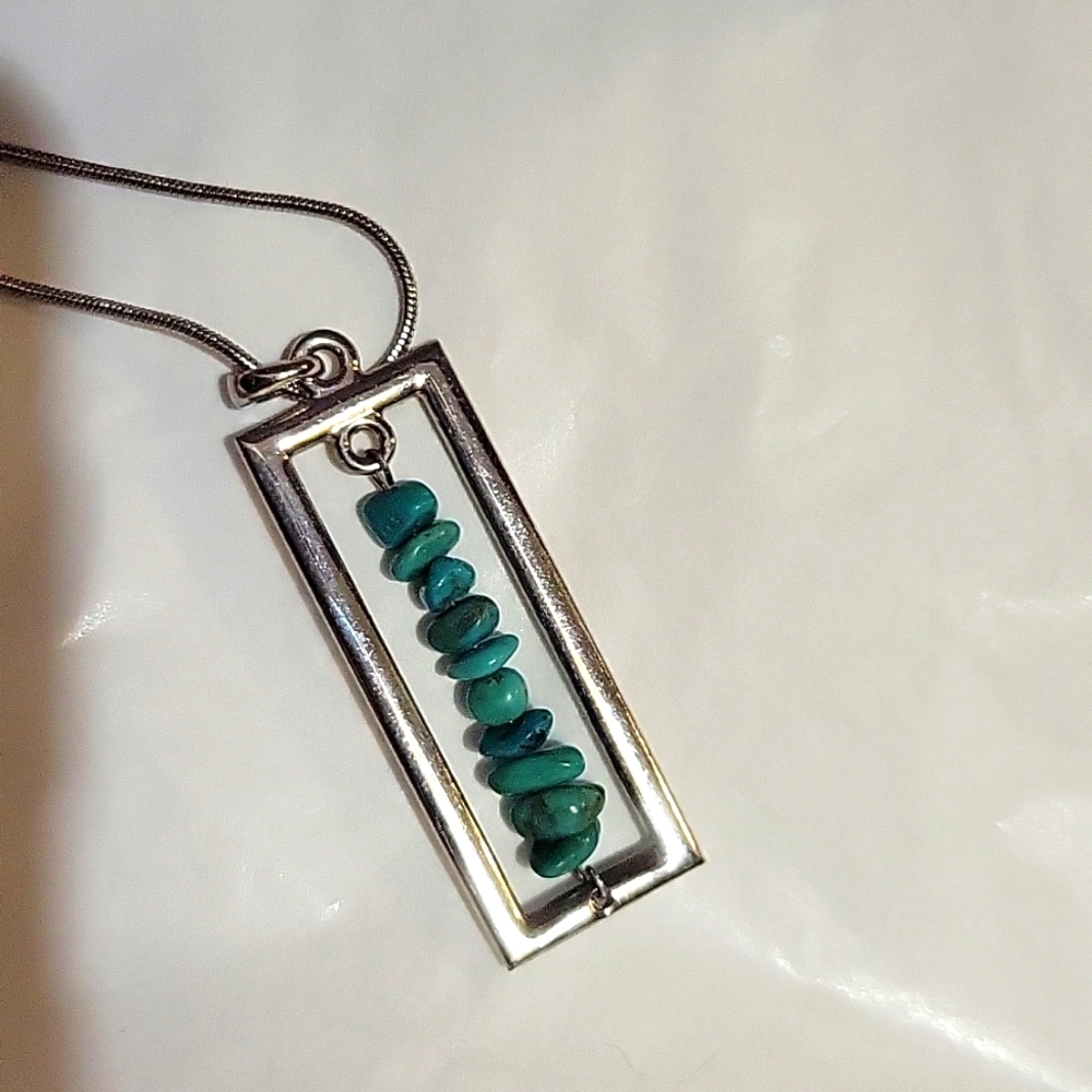 Cookie Lee Turquoise stack necklace